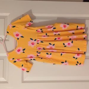 NWT New with Tags Hanna Andersson yellow skater dress size 4